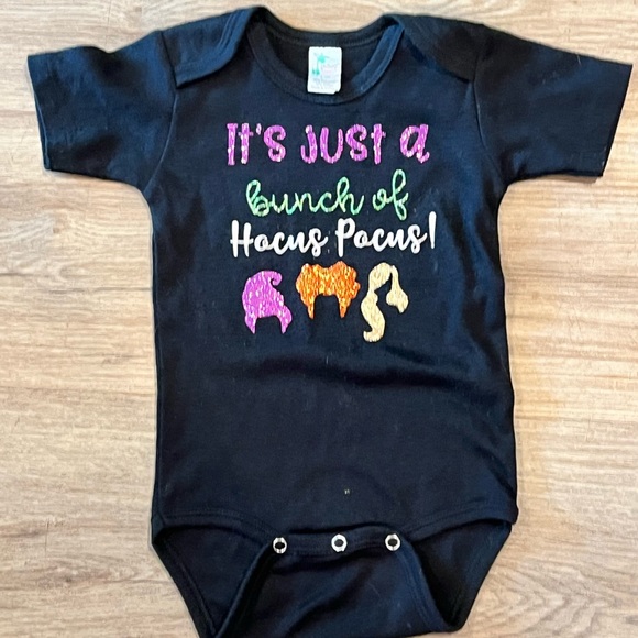 Hocus Pocus 6-12 Month Sanderson Sister Halloween Bell Bottoms Set - Picture 2 of 5